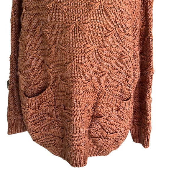 Somedays Lovin x Revolve Back at the Ranch Oversized Chunky Sweater in Ochre - L - Picture 4 of 13